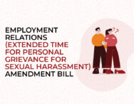 Employment Relations (Extended Time for Personal Grievance for Sexual Harassment) Amendment Bill