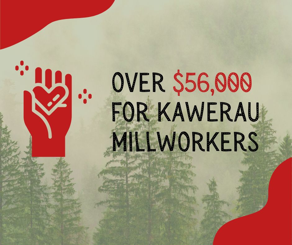 Over $56,000 raised for kawerau millworkers