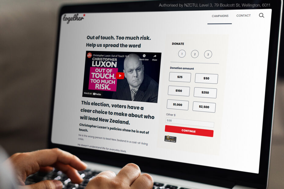 Donations open for 'Luxon: Out of Touch' campaign due to public demand