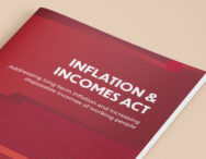 Cover of Inflation and Incomes act proposed policy