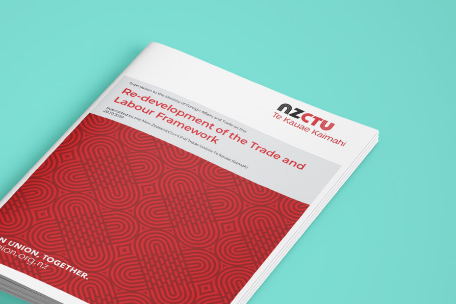 Cover of Trade and Labour Framework submission