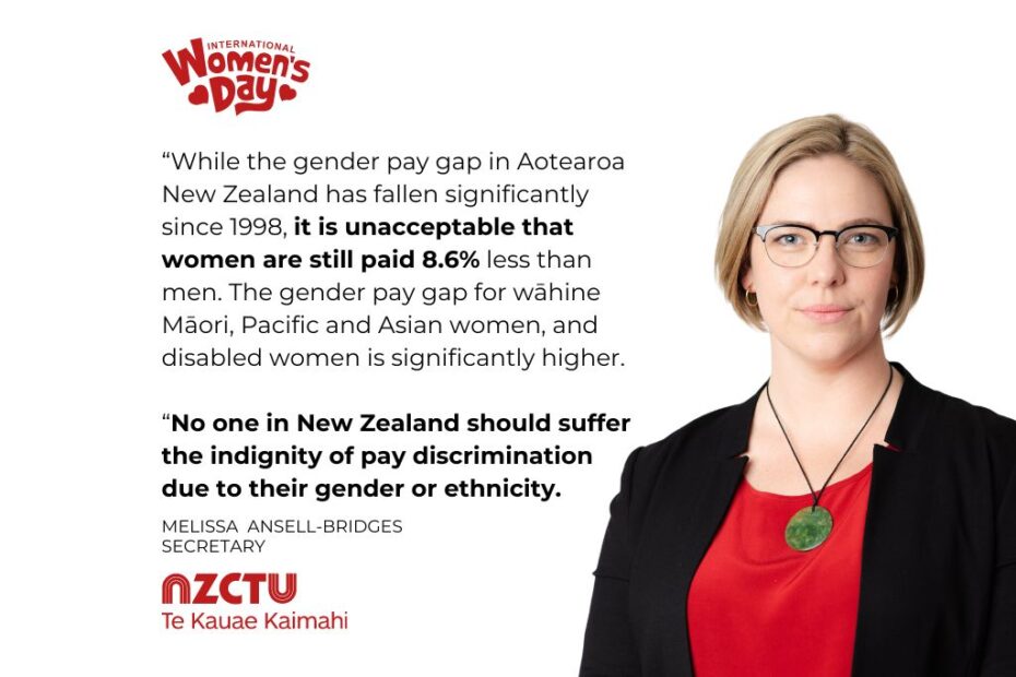 “While the gender pay gap in Aotearoa New Zealand has fallen significantly since 1998, it is unacceptable that women are still paid 8.6% less than men. The gender pay gap for wāhine Māori, Pacific and Asian women, and disabled women is significantly higher.   “No one in New Zealand should suffer the indignity of pay discrimination due to their gender or ethnicity.