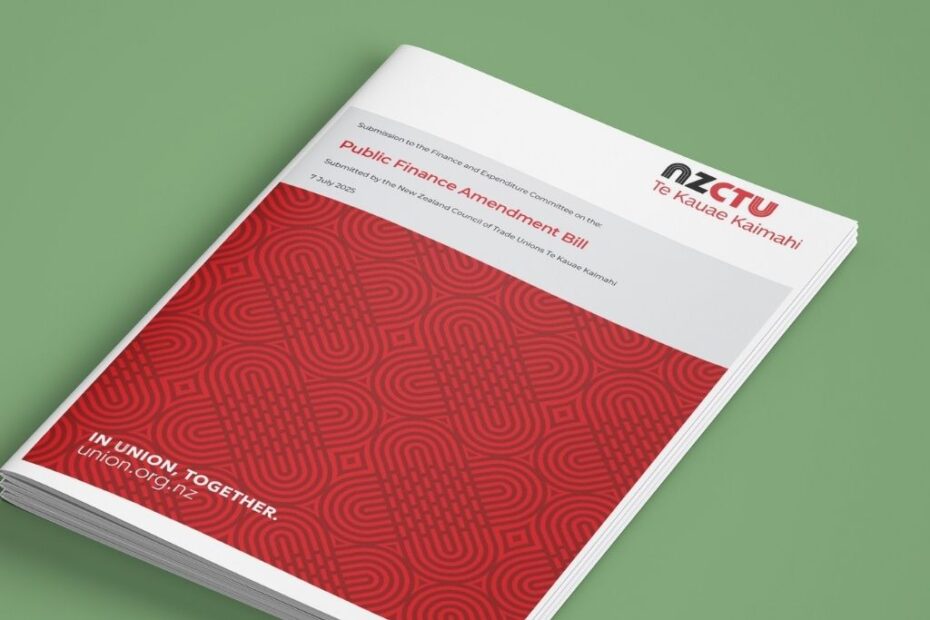 Cover of Public Finance Amendment Bill Submission