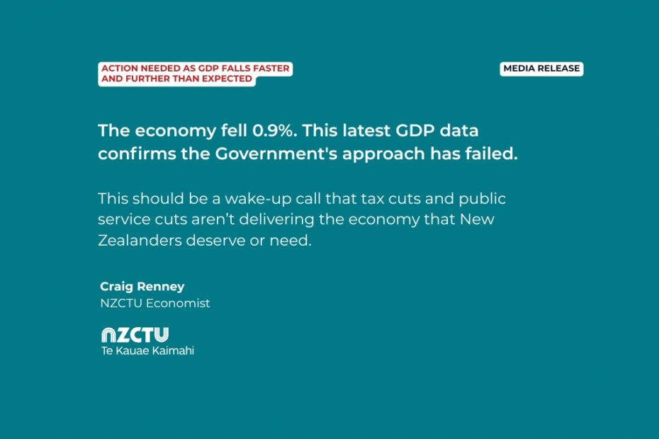 Action needed as GDP falls faster and further than expected