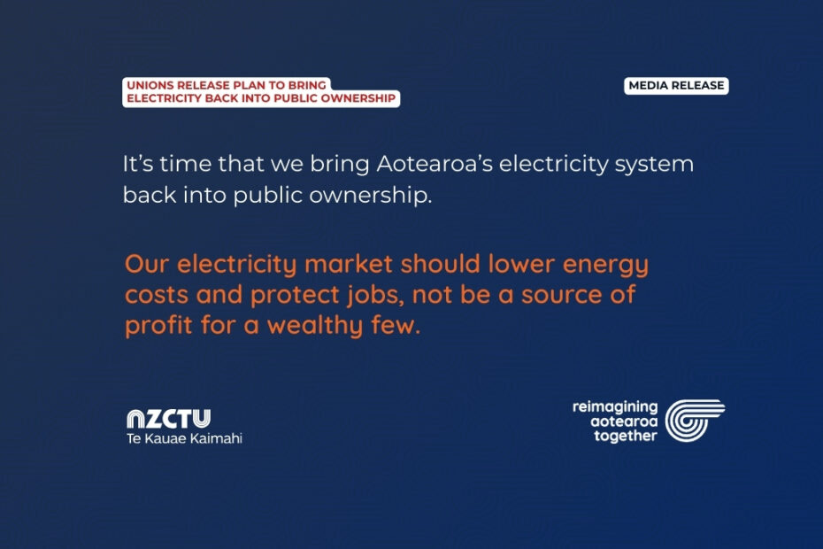 Unions release plan to bring electricity back into public ownership