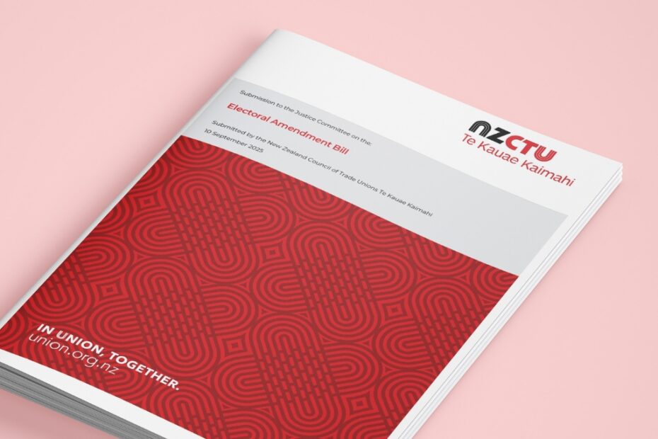 Cover of Electoral Amendment Bill Submission
