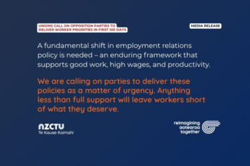 Unions call on opposition parties to deliver worker priorities in first 100 days