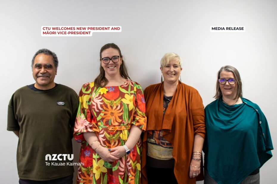 CTU welcomes new President and Māori Vice-President