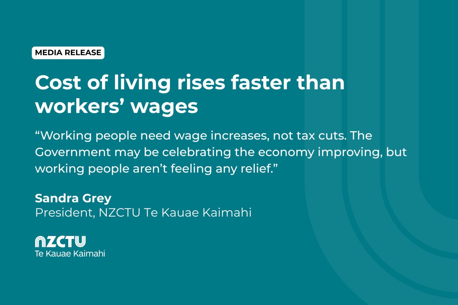 Cost of living rises faster than workers’ wages NZCTU