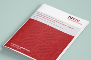 Cover of the NZCTU Submission on the India FTA