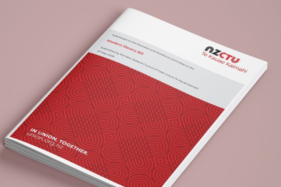 Cover of the Modern Slavery Bill Submission