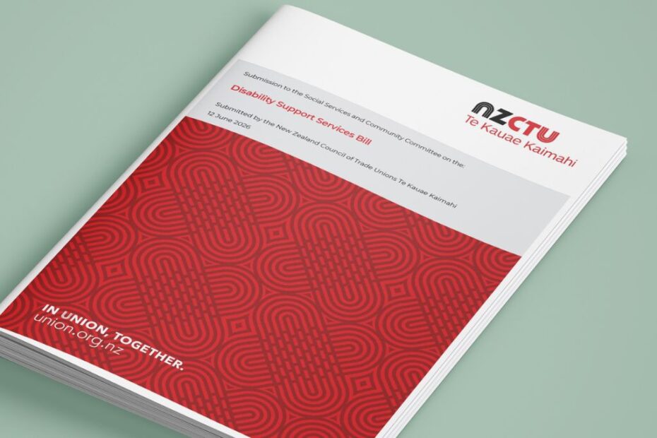 NZCTU Submission on the Disability Support Services Bill